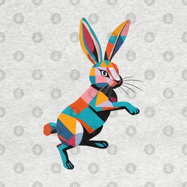 Chic Color Block Rabbit by Suneldesigns